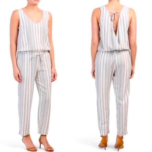 Cloth & Stone striped jumpsuit. - Picture 1 of 7